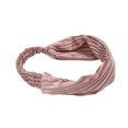 thumbnail image 3 of Unique Bargains 1 Pc Headband Horizontal Stripes Wide Fabric Hairband for Women Pink, 3 of 5