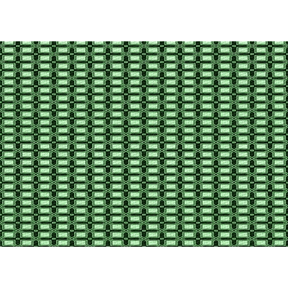 Ahgly Company Machine Washable Indoor Rectangle Transitional Pastel Green Area Rugs, 2' x 4'