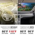 thumbnail image 4 of Encanto Windshield Sun Shade, Front Foldable Windshield Sunshade, Car Sun Shade Windshield Blocks UV Rays, Keep Car Interior Cool 55"x30", 4 of 8