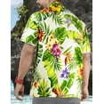 thumbnail image 4 of LA LEELA Men's Hawaiian Shirts Short Sleeve Button Down Shirt Mens Party Shirts Casual Vacation Summer Tropical Island Shirts for Men Funny XL Floral Pineapple, White, 4 of 5