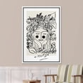 thumbnail image 4 of PixonSign Framed Canvas Print Wall Art Matisse Floral Nature Woman Portrait Abstract Shapes Illustrations Modern Art Decorative Minimal Relax/Calm for Living Room, Bedroom, Office - 16"x24" WHITE, 4 of 5