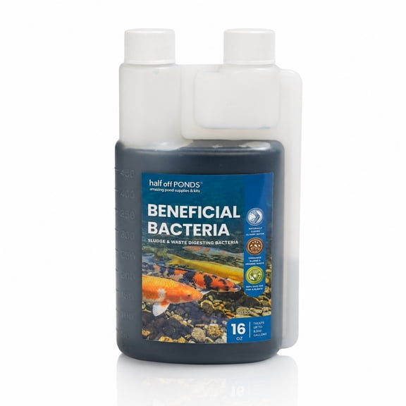 Half Off Ponds Beneficial Bacteria, 16 oz Bottle Pond Treatment