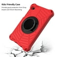 thumbnail image 3 of Allytech Kidsproof Case for Samsung Galaxy Tab A7 Lite 8.7" 2021, Shockproof EVA Impact Resistant Built-in Rotatable Kickstand Case with Removable/Adjustable Shoulder Strap for SM-T220/T225, Red, 3 of 6