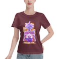 thumbnail image 1 of T-Shirt Basique à Manches Courtes pour Femmes Super Saiyan, 1 of 6