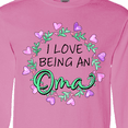 thumbnail image 4 of Inktastic I Love Being an Oma- Circle of Hearts Long Sleeve T-Shirt, 4 of 5