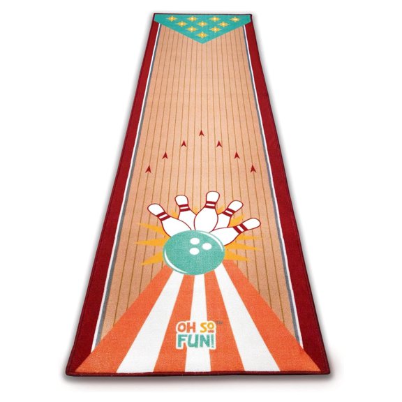 Oh So Fun! Bowling Rug for Kids Bowling Set - Ages 3 and Up