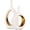 White and Gold, variant on Ceramic Ellipse Vase Set White and Gold 2-Piece Home Decor