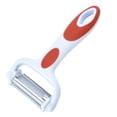 thumbnail image 2 of Hicess Stainless Steel Peeler 3-in-1 Grater Slicer Cozy Grip Sharp Cutter Multifunctional Quick Peeling Kitchen Gadget Vegetable Potato Carrot Peel Remove Tool Kitchen Supplies, 2 of 7