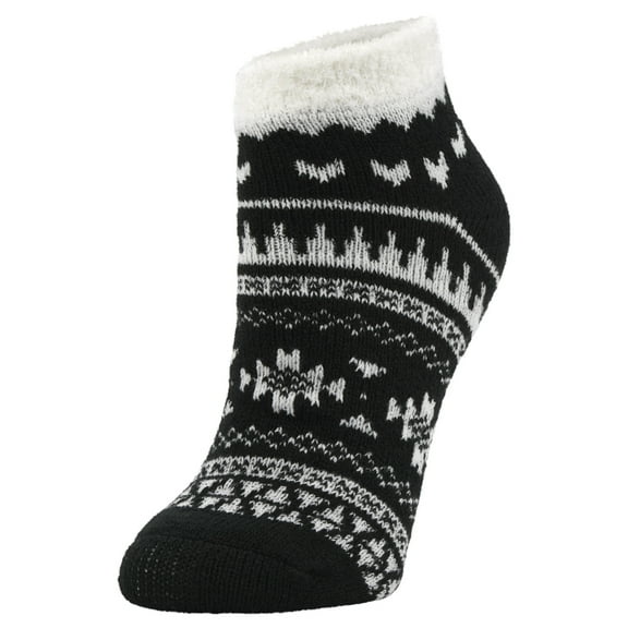 Airplus Double Layer Aloe  Black Aztec Low Cut Socks, Women's 5-10, 1 pair