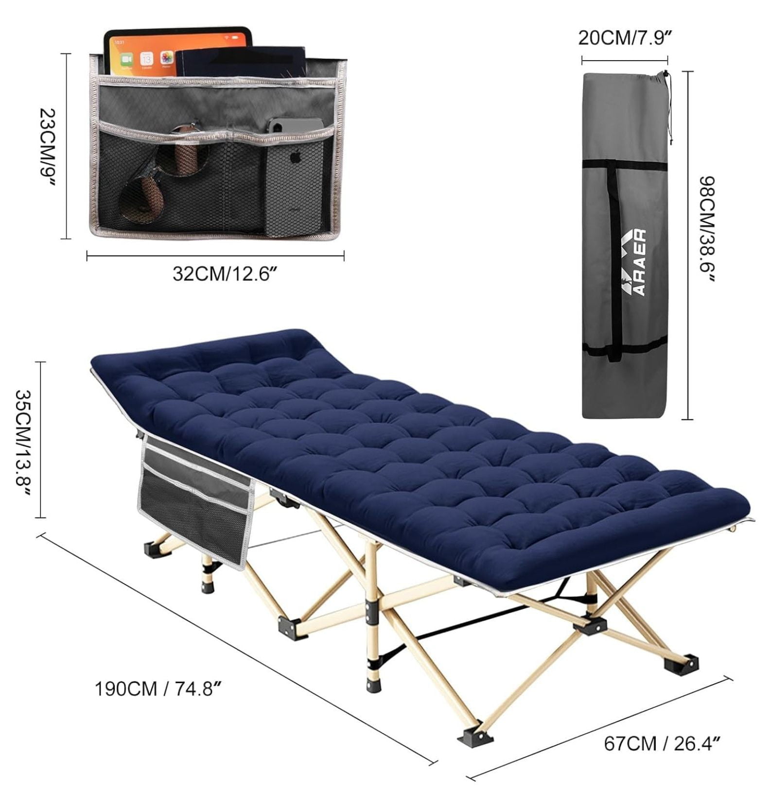 Araer camping cot sale