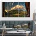 thumbnail image 1 of Vue Extérieure de la Chambre d'Hôtel - Impression sur Toile Paysage, 1 of 3
