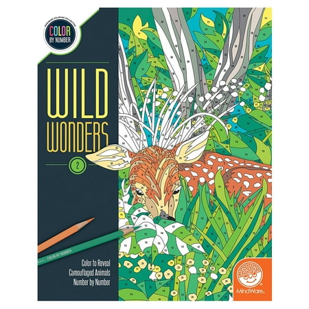 Wild Wonders Color by Number: Book 2, TOYS THAT TEACH: Studies show that color coded puzzles are one of the best tools for teaching children high-level.., By (Best Art For Kids)