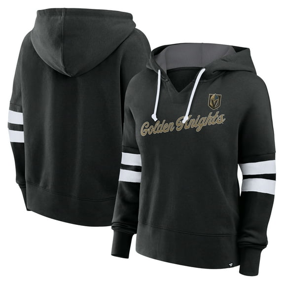 Women's Fanatics Black Vegas Golden Knights Oversized Seize Pullover Hoodie