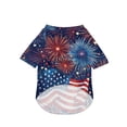 thumbnail image 4 of 4th of July Dog Shirt, Breathable American Flag Pet T-Shirt, Lightweight Patriotic Dog Clothes for Summer, Independence Day Dog Outfit (Dark Blue,XXL), 4 of 8