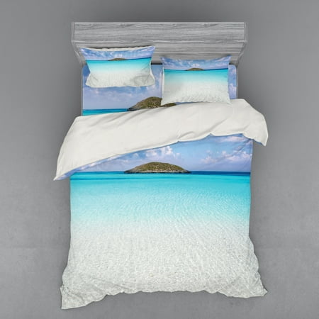 Ocean Duvet Cover Set Paradise Beach In Caribbean Water A Small