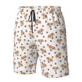 thumbnail image 4 of Cauagu Labrador Retriever Dog Print Men's Swim Trunks,Hawaiian Bathing Suit Swimsuits Beach Shorts with Pockets for Men Quick Dry Swimming Board Shorts-Small, 4 of 6
