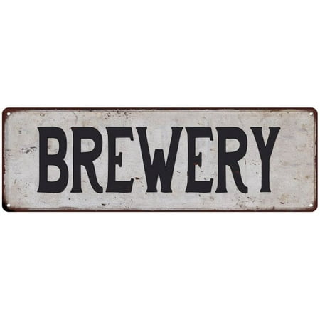 BREWERY Vintage Look Rustic 6x18 Metal Sign Chic Retro (Best Breweries In Michigan)
