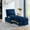 Navy, variant on Single Sofa Bed | Premium Velvet, Sturdy Frame | Relaxing
