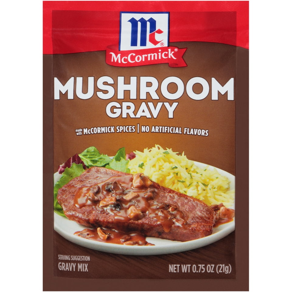 Mccormick Mushroom Gravy Mix 0 75 Oz Walmart Com Walmart Com