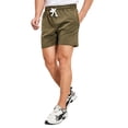 thumbnail image 3 of NIMENJOJA Mens 5.5 Inch Athletic Gym Shorts Cotton Workout lounge Sweat Shorts with Zipper Pockets, 3 of 7