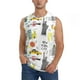 thumbnail image 1 of Fotbe New York Men's Camiseta sin Mangas Estampada para Hombres, Playera Casual para Gimnasio, Entrenamiento, Playa-Large, 1 of 7