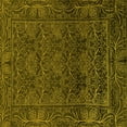 thumbnail image 1 of Ahgly Company Indoor Square Persian Yellow Bohemian Area Rugs, 3' Square, 1 of 4