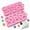 Pink 2pcs, variant on Button Chocolate Mold, 2 Pack Silicone Candy Molds, 19 Cavities, Flexible Nonstick Baking Trays with 3 Button Sizes for Chocolate, Candy, Fondant, Cookies, Cupcakes & DIY Treats (C)