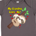 thumbnail image 4 of Inktastic My Grandma Loves Me Sloth Boys or Girls Baby Bodysuit, 4 of 5