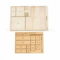 thumbnail image 5 of CREATBEAUT 1set Handmade Wooden Dolls' rooms Kit Dolls' rooms Miniature Including Bedroom Bathroom Living Room Kitchen Stairway and furnitures Birthday and Valentine's Day Gift, 5 of 8