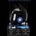 thumbnail image 2 of Bat Ear Motorcycle Helmet, Cool and Stylish Universal Bike Helmet with Flip-Up Breathable Design, Suitable for Road Riding and Street Racing - Impact-Resistant Helmet--M, 2 of 9