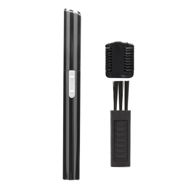 Recortador de cejas eléctrico portátil, herramienta de maquillaje de belleza para depilación de cejas (negro)