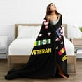 thumbnail image 5 of Army Vietnam Veteran Fleece Blanket Super Soft and All Season Warm,Winter Thermal Blanket, Blanket for Sofas 80"X60", 5 of 5