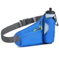 thumbnail image 1 of Riñonera impermeable para correr, riñonera para ciclismo con soporte para botella de agua con tiras reflectantes (azul), 1 of 5