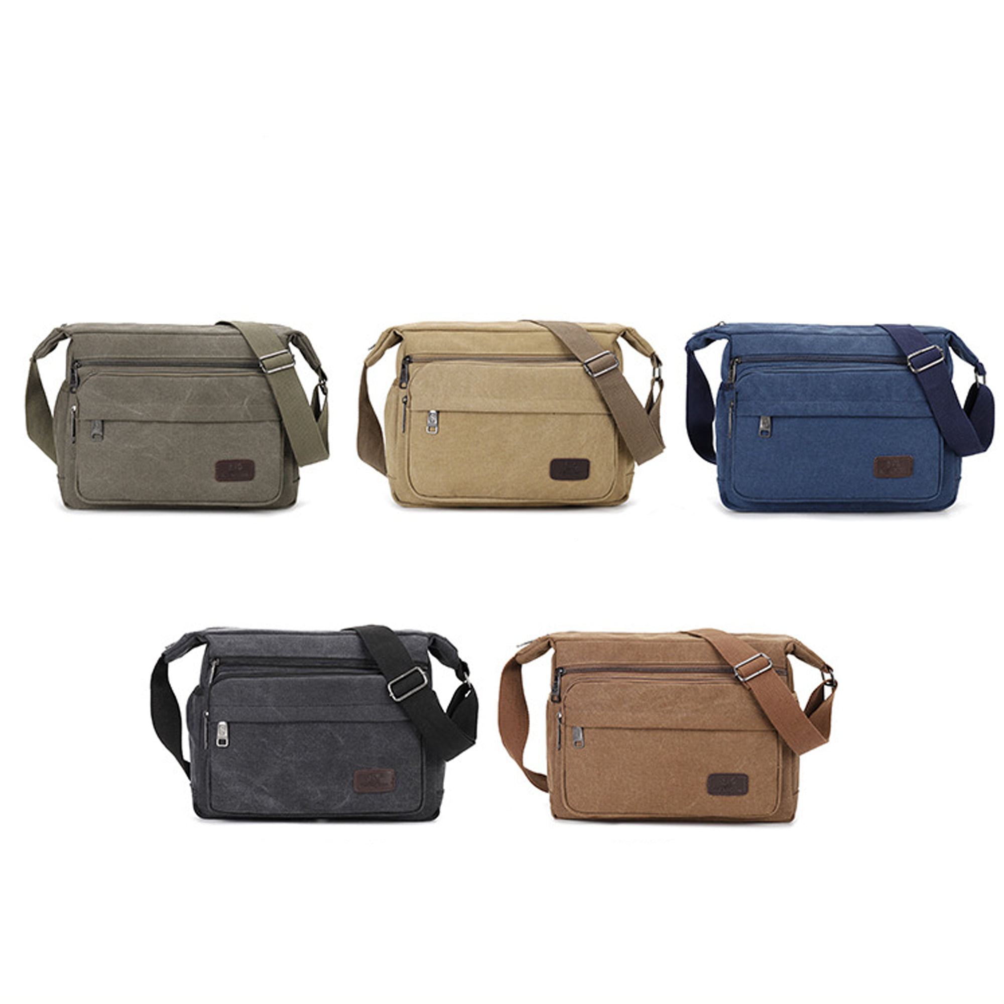 Men's Canvas Messenger Bag With Multiple Pockets, Large Capacity Portable  Tool Kit，Men's Casual Travel Hiking Crossbody Bag, Outdoor Shoulder Bags