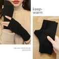 thumbnail image 5 of Velvet Fingerless Gloves Soft Arm Warmers Flexible Typing Gloves, 5 of 9
