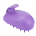 thumbnail image 1 of Peine de limpieza para lavar el cabello, peine manual para champú, peine para masaje del cuero cabelludo, peine de masaje de plástico para el cuidado del cabello, morado, 1 of 5