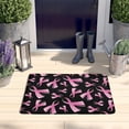 thumbnail image 2 of Pink Breast Cancer Flannel Non Slip Door Rugs,Washable Door Mats Indoor,Decorative Door Mats,Dirt-Resistant and Absorbent Doormat for Entrance,Bedroom,Kitchen,Bathroom,31.5x17in(80x43cm), 2 of 4