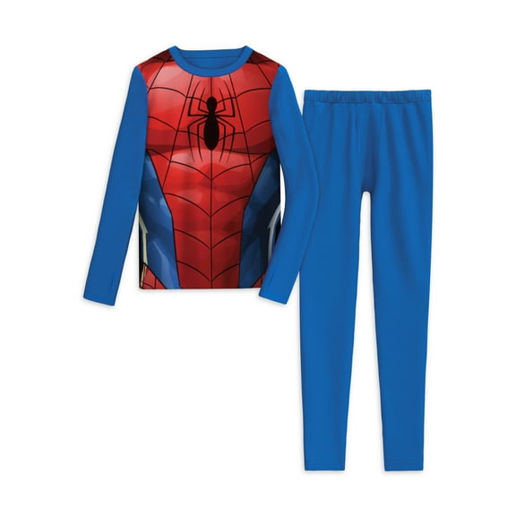 Climateright By Cuddl Duds Spiderman Boys Thermal Set, Sizes S-L