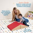 thumbnail image 3 of ECR4Kids SoftZone Junior Mix n' Match Ramp 360 Degree Climber, Beginner Playset, Red, 2-Pack, 3 of 9