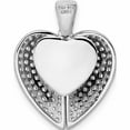 thumbnail image 3 of Sterling Silver Polished Rhodium-Plated Cz Opening Heart Pendant (22.95 X 18.28) Made In China -Jewelry By Sweet Pea, 3 of 6