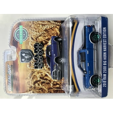 GREENLIGHT 1:64 2018 RAM 2500 BIG HORN HARVEST EDITION GREEN MACHINE CHASE 29973