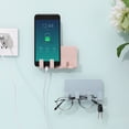 thumbnail image 4 of Wall Mount Holder PP Plastic 3Pcs Adhesive Tape Installation, 4 of 7