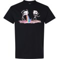 thumbnail image 3 of Inktastic Skeleton Pukes Rainbow T-Shirt, 3 of 5