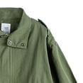 thumbnail image 4 of DJDLJWCJ Little Girls Windbreaker Jacket Mid-length Solid Color Drawstring Windproof Jacket Green Size 4-5Years, 4 of 4