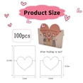 thumbnail image 2 of 100 Pcs Teachers'Day Greeting Cards Set, Foldable Heart-Shaped Cards Note Card for Teachers'Day PartyPink, 2 of 6