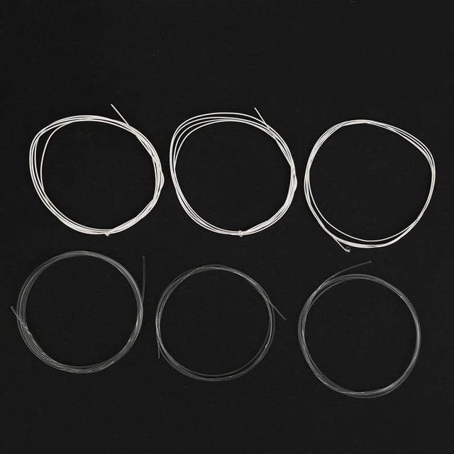 Garosa 6 Pieces/Set Folk Guitar String Replacement Parts Acoustic Guitar Nylon String