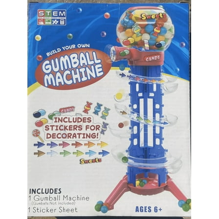 STEM Build Your Own Gumball Vending Machine Candy Dispenser