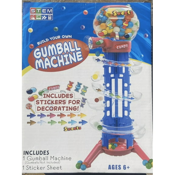 STEM Build Your Own Gumball Vending Machine Candy Dispenser