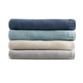 thumbnail image 3 of INK+IVY Bree Knit Contemporary Acrylic Fabric Full/Queen Blanket in Blue, 3 of 5