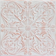 R139 - Spanish Silver Foam Glue-up Ceiling Tile in White Washed Copper (21.6 Sq.ft / Pack) - 8 Pieces